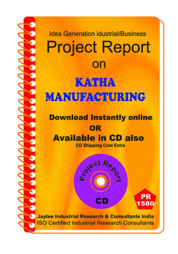 Food Processing Project Reports