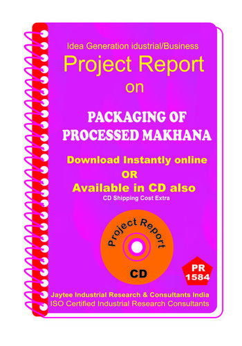 Packaging of Processed Makhana manufacturing eBook