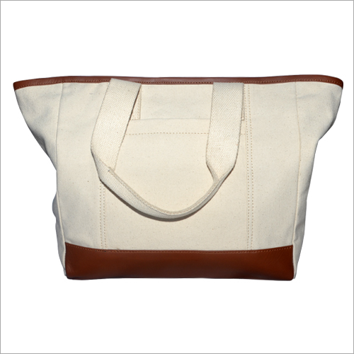 Ladies Canvas  Plain Handbag