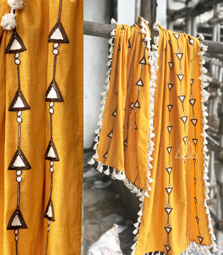 Yellow Cotton Scarf