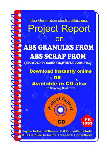 Abs Granules From Abs Scrap From Old TV Cable eBook