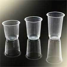 Disposable Plastic Glass - High Impact Polystyrene, 200ml/250ml/300ml/400ml | Light Weight, Non-Porous, Biodegradable, Smooth Edges