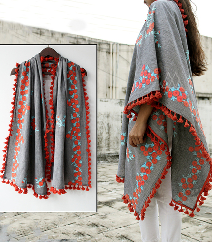 Grey Women Scarf