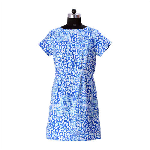 Blue Ladies Cotton Top