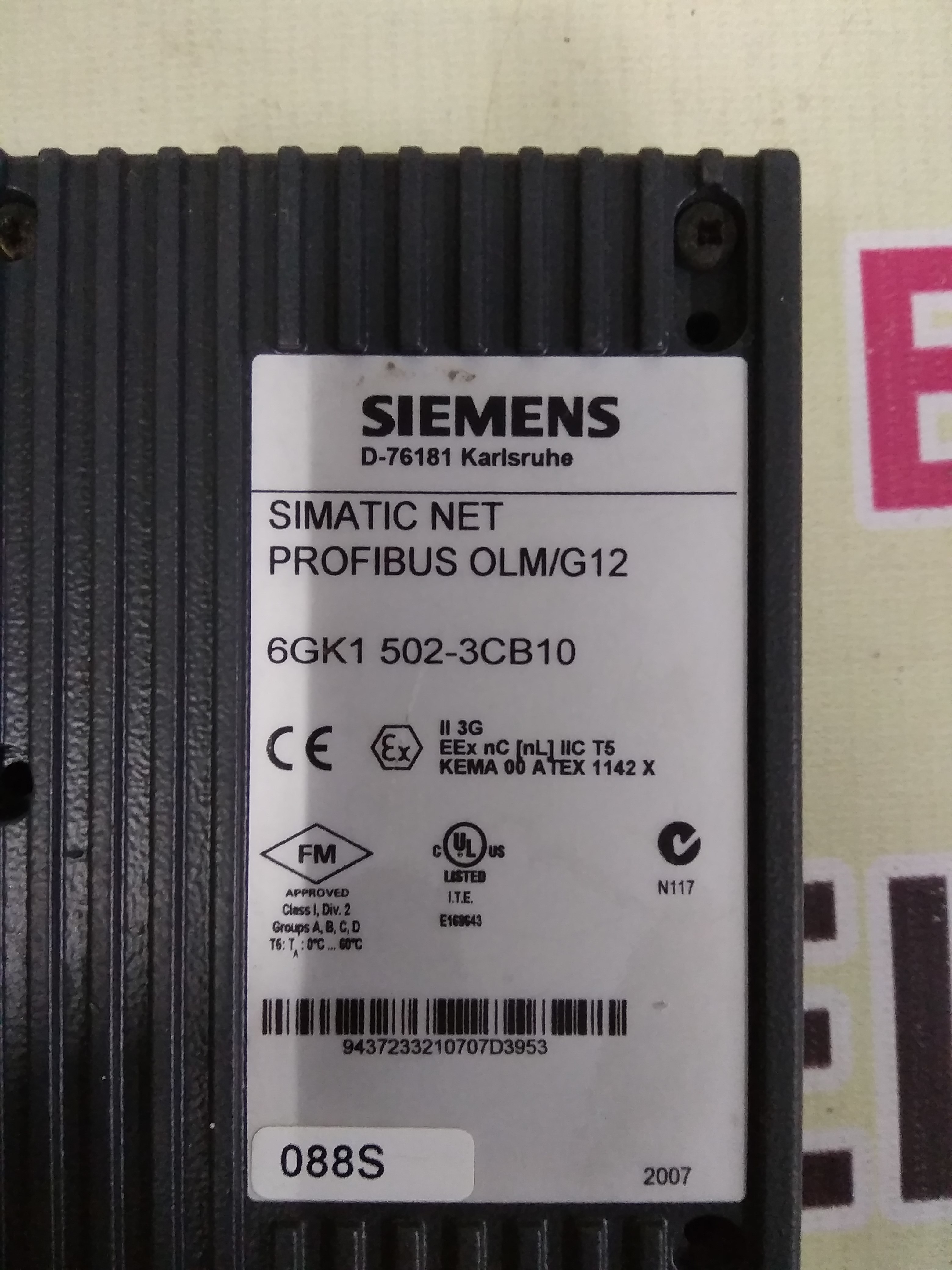 SIEMENS SIMATIC PROFIBUS OLM/G12 MODULE  6GK1 502-3CB10