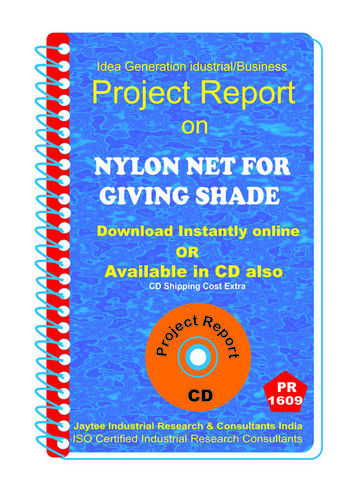 Nylon Net for Giving Shade manufacturing eBook