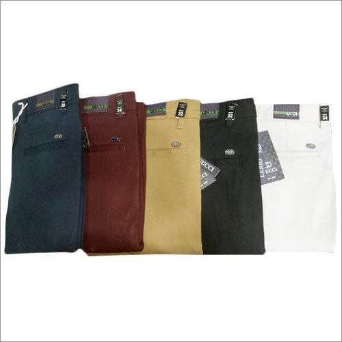 Cotton Brown Mens Formal Pant