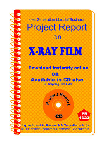 X- Ray Film manufacturing Project Report eBook