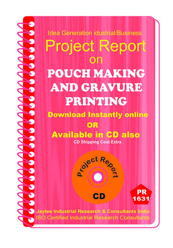 Pouch making and Gravure Printing II manufacturing eBook