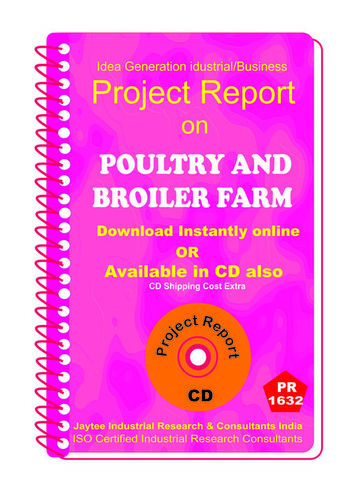 Poultry Indsutry Project Reports