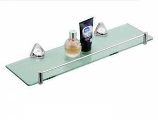 Brass Front Glass Shelf