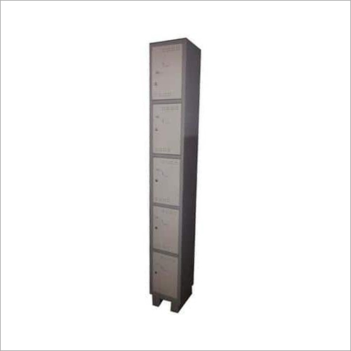 5 Door Lockers - 72x15x19 Inches | Heavy Duty Iron, Single-Sided Shelving, Powder Coated Finish