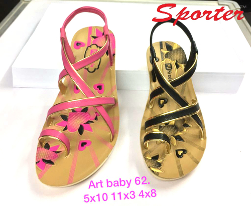 Sporter Multicolor Girls Fashion Sandals - PU Material, Size 5x10, Pink | Slip On, Closed Toe, Stylish, Comfortable