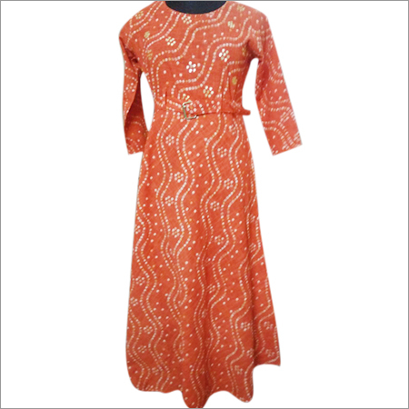 Ladies Orange Kurti