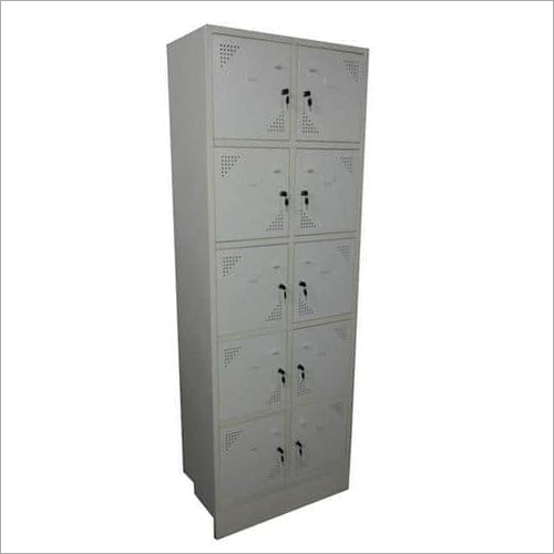 10 Doors Lockers - Heavy Duty Iron Storage Shelving | Double Sided, Powder Coated Surfaces