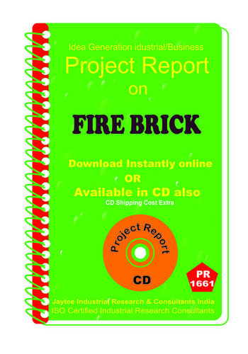 Fire Brick manufacturing Project Report eBook