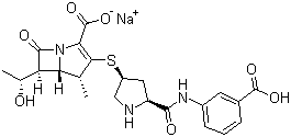 Ertapenem Sodium - CAS 183418-66-0, Molecular Formula C17H18N4O5SNa, Molecular Weight 406.4, 99% Purity, Water Soluble, Powder for Injection