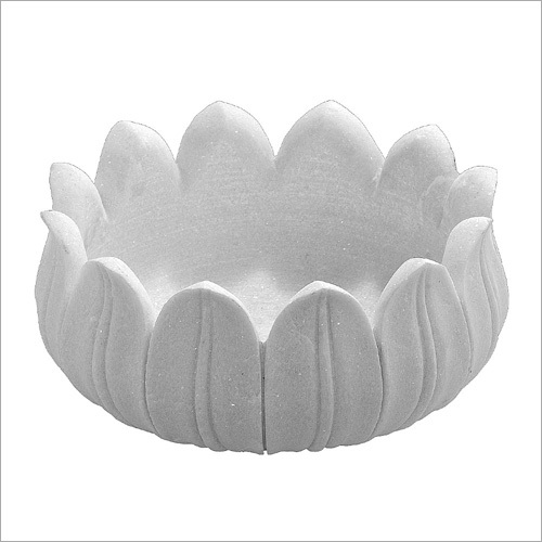 Marble Lotus Pot