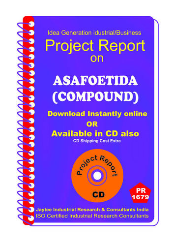 Asafoetida (Compound) manufacturing Project Report eBook
