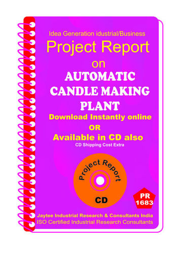 Automatic Candle making Plant manufacturing eBooK