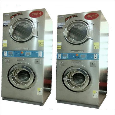 Fully Automatic Double Decker Washer-Extractor And Dryer Capacity: 10 Kg Kg/Hr