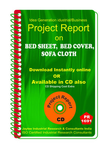 Bed Sheet Bed Cover Sofa Cloth Part B manufacturing eBooK