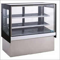 Food Display Counter - Glass And Acrylic, Silver Aluminum Alloy | Modern Polished Design, Pvc Components 