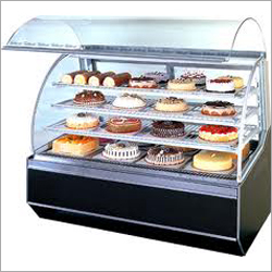 Commercial Display Counter - Acrylic and Glass Build, Polished Silver Aluminum Alloy Finish | Modern Design, PVC Elements