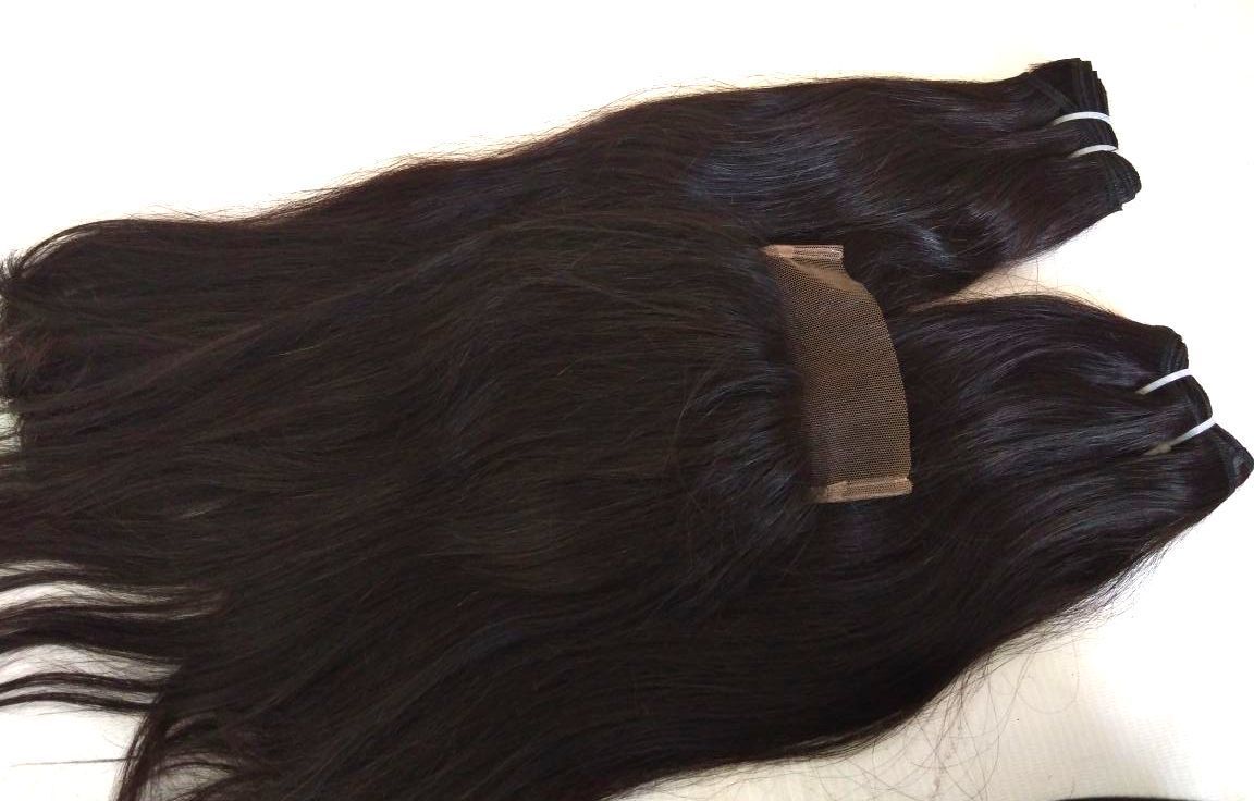 Raw Temple Malaysian Straight human hair extensions