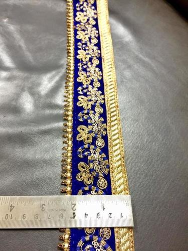 3mm Maharani Lace - Fabric, One Sided Design, 3mm Size | Embroidered Pattern for Elegant Decorative Applications