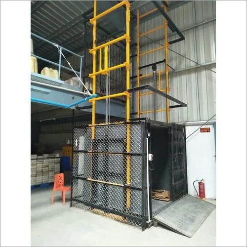 Double Mast Hydraulic Goods Lift