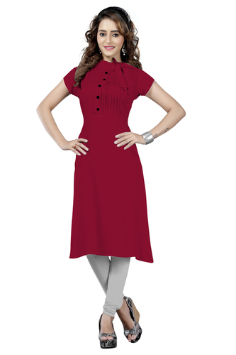 Maroon Ladies Designer Kurtis