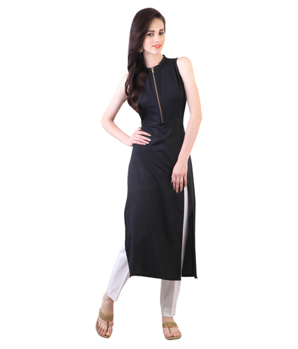 Navy Blue Modern Kurtis
