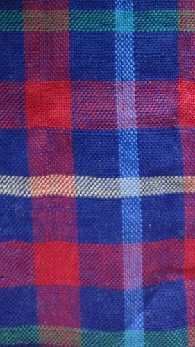 Cotton yarn dyed check