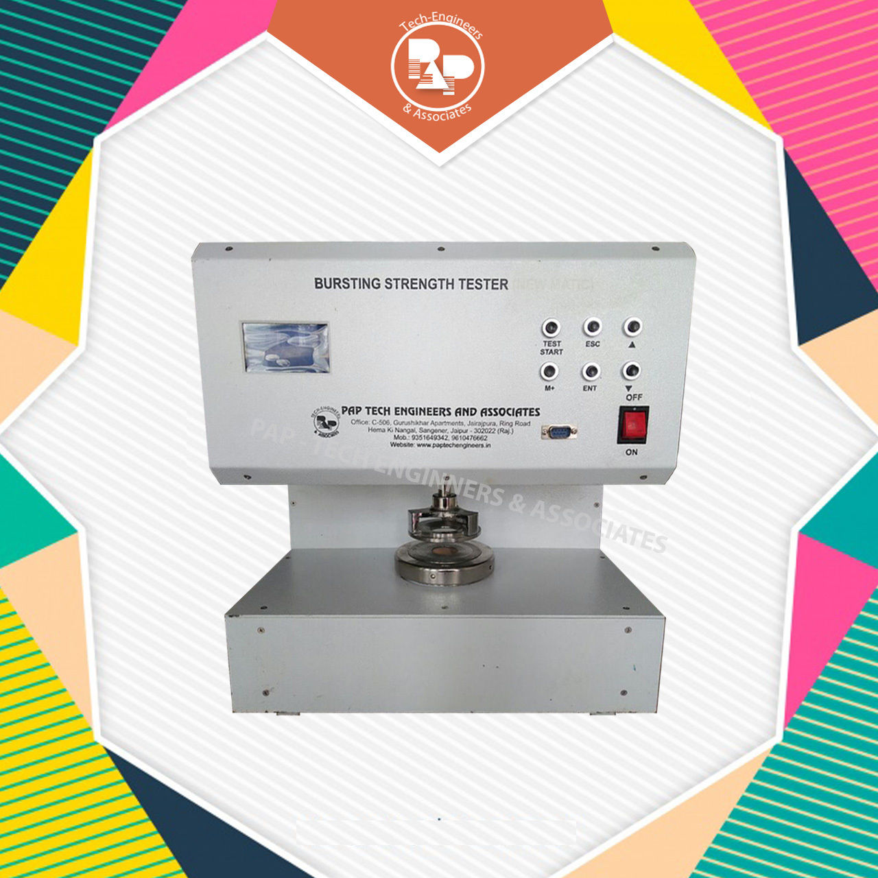 Digital Fully Automatic Bursting Strength Tester