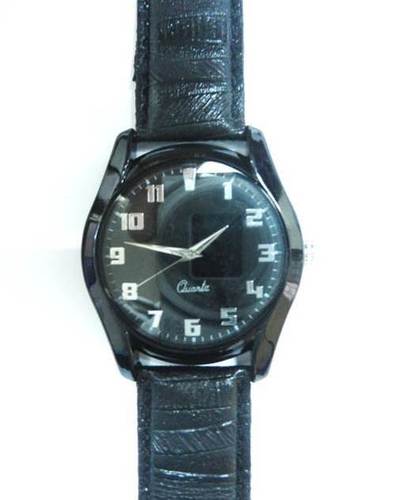 Alloy Black Case Wrist Watch