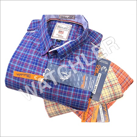 Cotton Twill Checks Shirts Age Group: 18 To Above