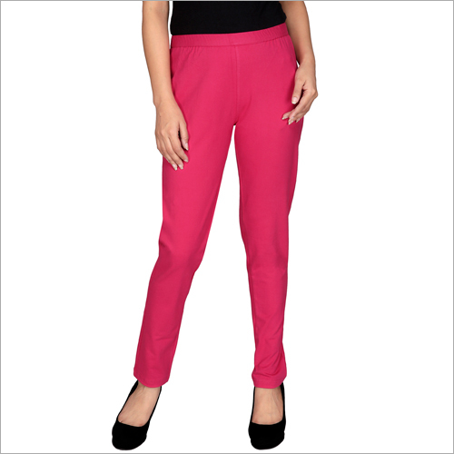 Ladies Trendy Plain Lower - Cotton Fabric, Size S-L-XL | Dark Pink Color, Formal Dress Type, Suitable for All Seasons