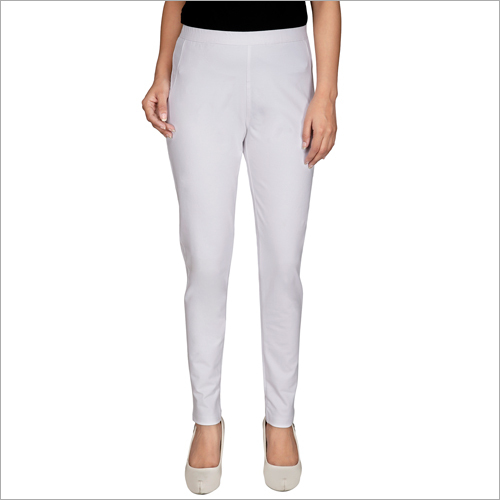 Ladies White Plain Lower - Cotton Material, Size S-M-L-XL | Casual Ethnic Wear for All Seasons