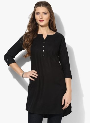 Black Women Short Kurti