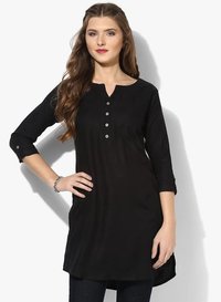 Black Women Short Kurti
