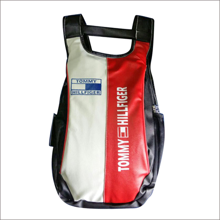 Red and White Backpack
