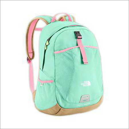 Girls Bag - Polyester 16x12x5 Inches, Teal, Adjustable Straps | Spacious Interior, Zip Closure, Trendy Pattern