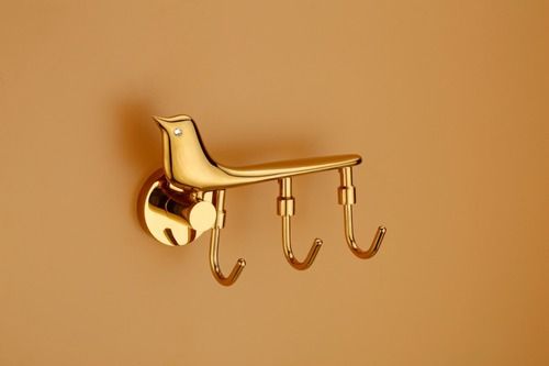 Brass Sparrow Design Robe Hook