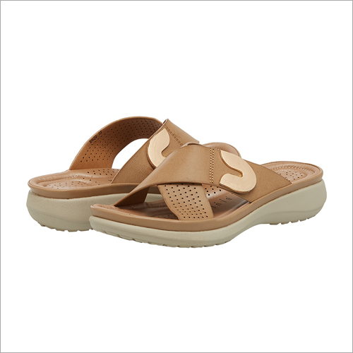 Khaki Cross Straps Flatforms
