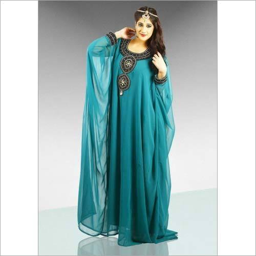 Green Farasha Kaftan