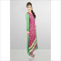 Pink And Green Ladies Designer Jalabiya