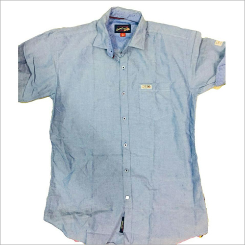 Grey Cotton Casual Shirts