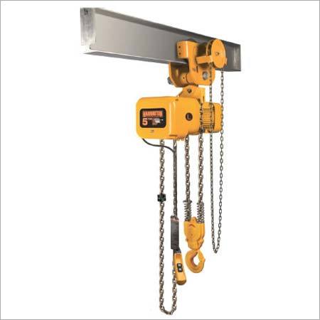 Electrical Chain Hoist With Geared Trolley