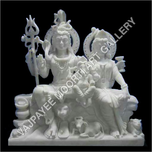 Shiva Parwati Ganesha Statue